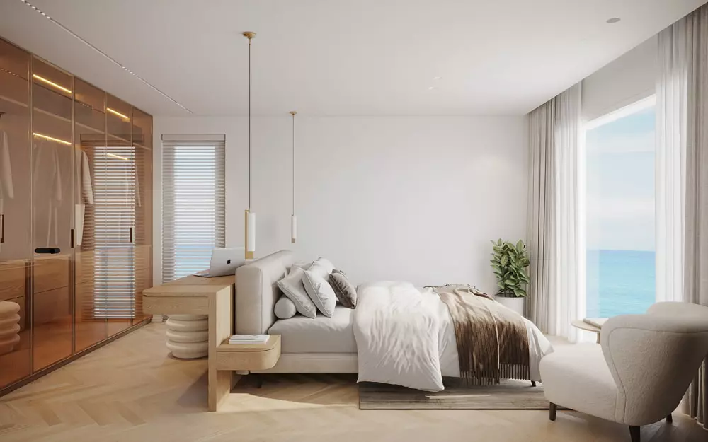 thiết kế nội thất chung cư 80m2 phòng ngủ