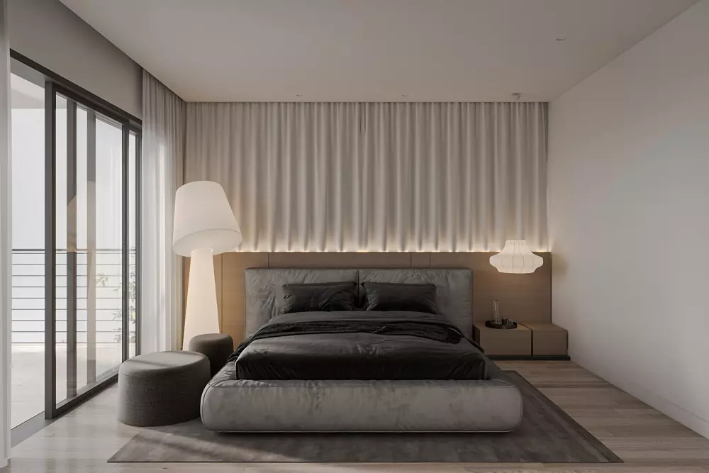 thiết kế nội thất phòng ngủ 20m2